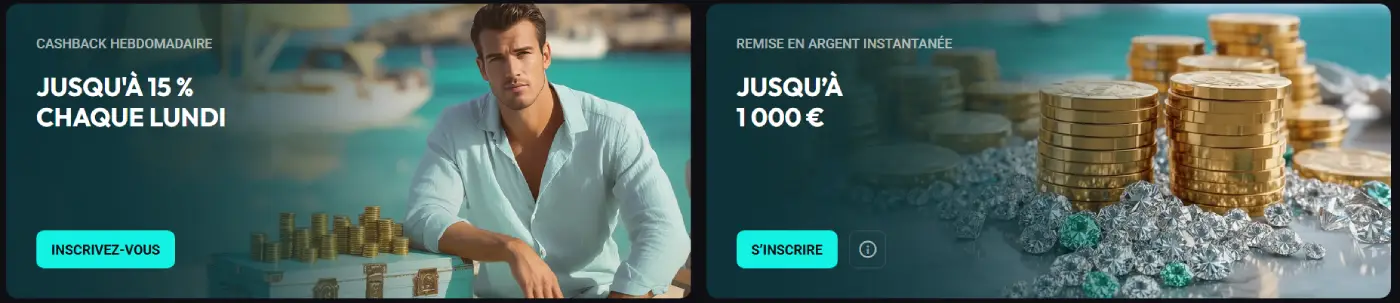 BetRiviera Casino FR Cashback